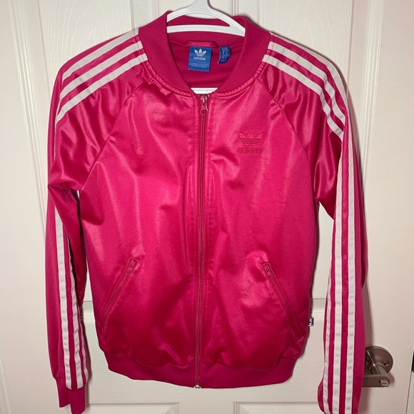 adidas Sweaters Pink Adidas Zip Sweater Poshmark